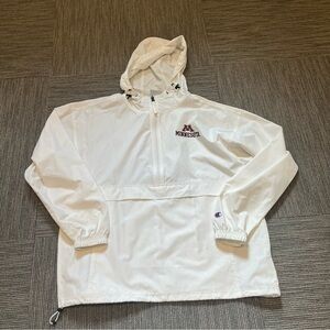 White Champion Minnesota Hooded Windbreaker